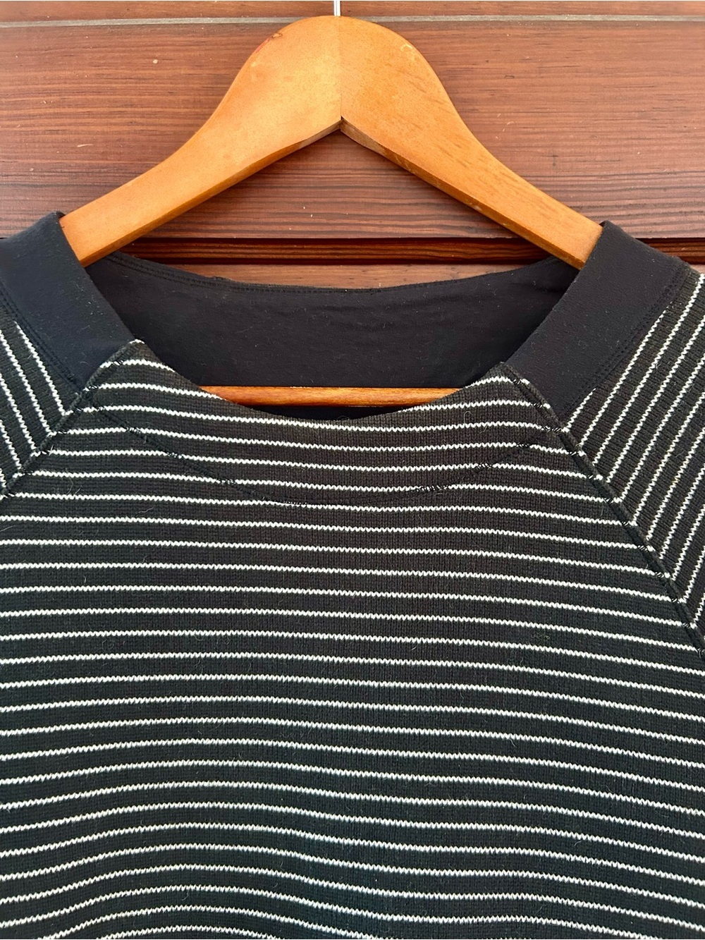 lululemon athletica Fleet Street Pullover - Black & White Stripe - Picture 8 of 10